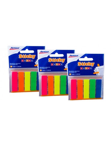 BANDERITA  ADHESIVA 5 COLORES